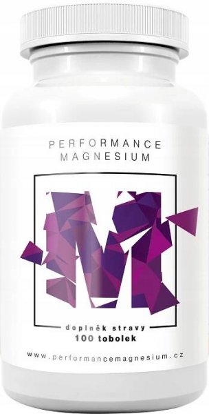 BrainMax Performance Magnesium, 1000 mg, Hořčík 200 mg + Vitamín B6 P5P, 100 kapslí