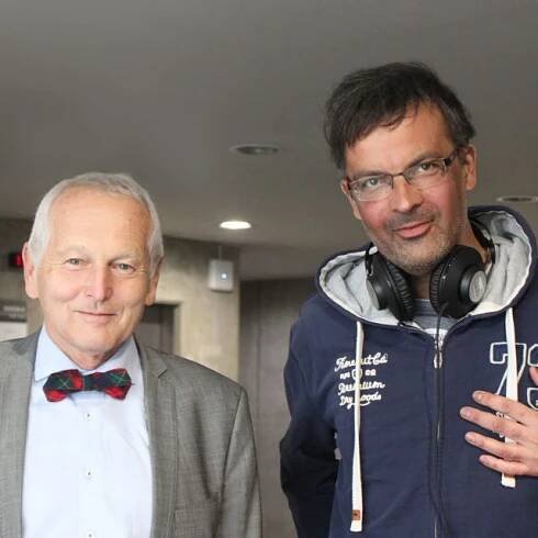 Jan Pirk a moderátor Tomáš Voženílek | foto: Elena Horálková,  Český rozhlas