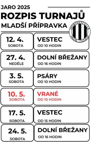 ZÁPASY – SK Vrané nad Vltavou, z.s.