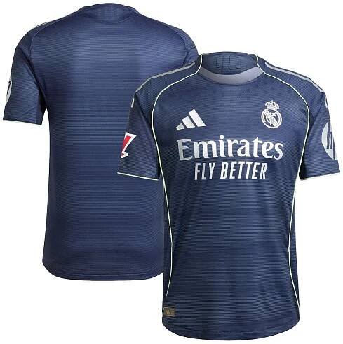 Real Madrid adidas 2025/26 Away Authentic Jersey - Blue
