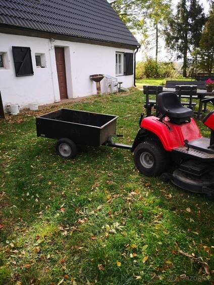 Sklopny vlek za traktůrek, sekačku, sklopka, traktor