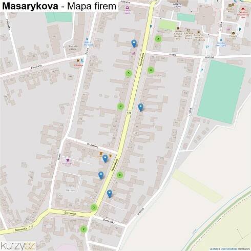 Masarykova - mapy | Kurzy.cz