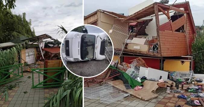 Koupaliště Podhájská zasáhlo tornádo: Vítr převrhl karavan s českou rodinou! Zranila se roční holčička