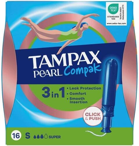 Tampax Pearl Compak Super tampony s aplikátorem