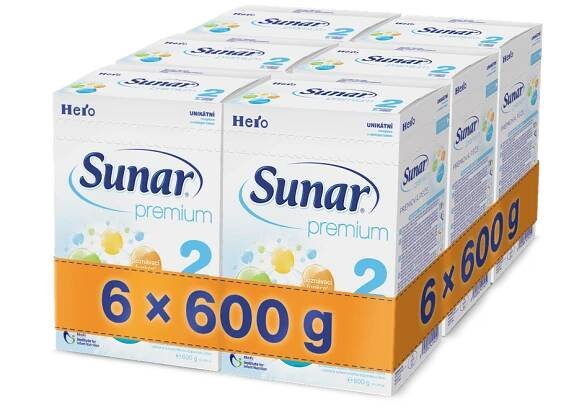 Sunar Premium 2 - 6 x 600g | SrovnejLeky.cz