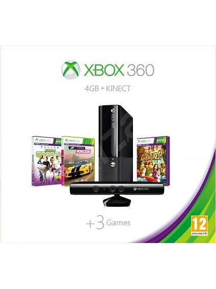 Xbox 360 4GB Kinect Holiday Value Bundle X360