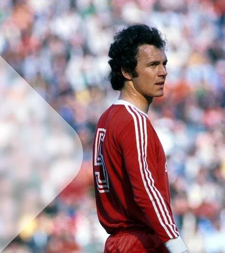 Franz Beckenbauer im Spiel, 1975