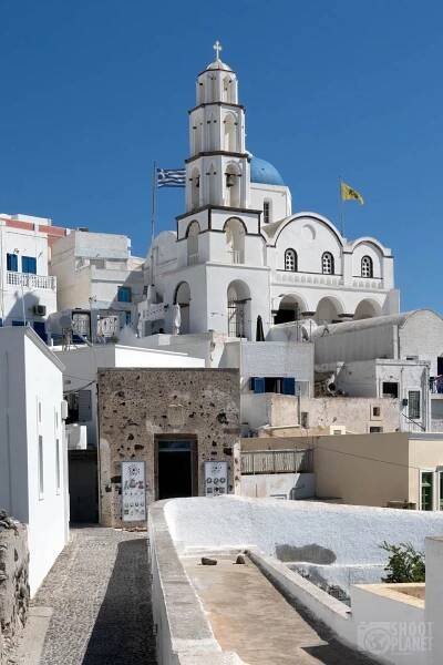 Agios Nikolaos Church, in Pyrgos, Santorini Greece