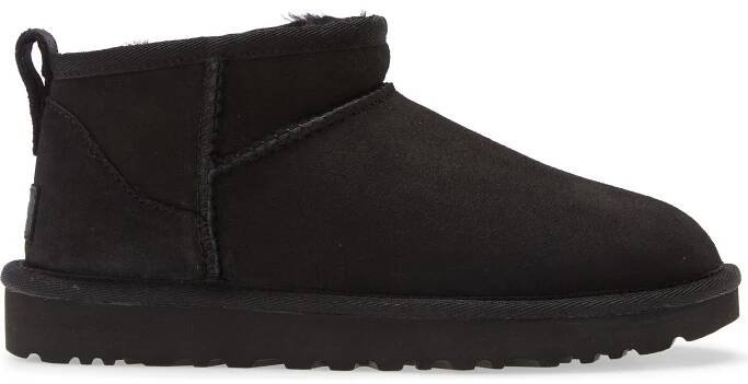 UGG ®  Ultra Mini Classic Boot, Alternate, color, Black Suede