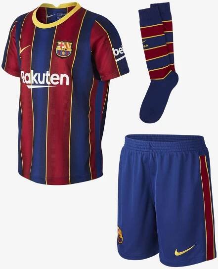FC Barcelona 2020/21 Home Younger Kids' Football Kit. Nike EG