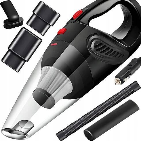 Vysavač Retoo RUČNÍ VYSAVAČ DO AUTA 4200Pa 120W 12V VÝKONNÝ černý