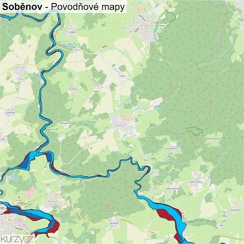 Soběnov - mapy | Kurzy.cz