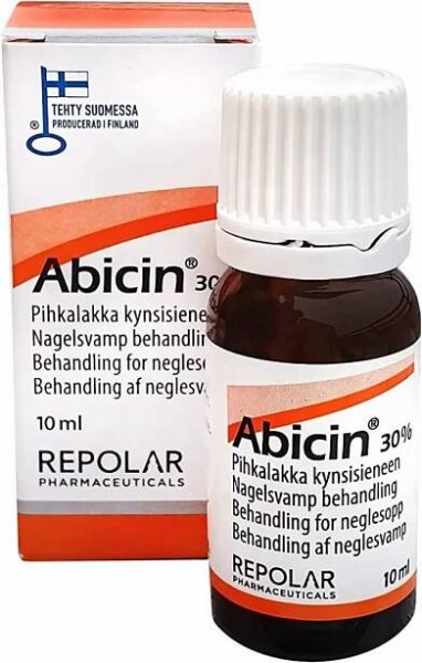 Abicin 30% pryskyřicový lak proti plísňovým infekcím nehtů 10 ml