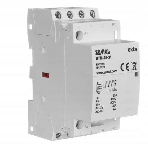 Modulární stykač 25A 3xNO 1xNC 230V STM-25-31 EAN (GTIN) 5903669487333