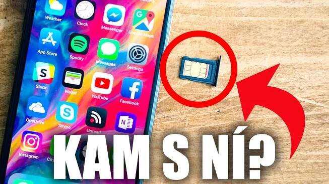 Jak vyndat/vložit SIM kartu do iPhone X / Xs / 11 / 11 Pro?