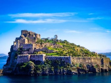 The aragonese castle in the island of ischia