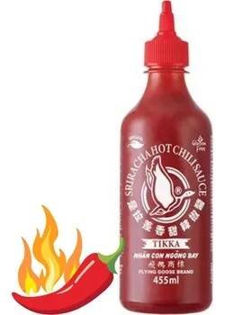 Omáčka Sriracha Tikka Rajčatová černá chilli 4