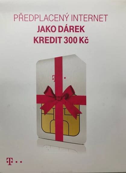 Datová SIM karta T-Mobile 500MB 200Kč kredit