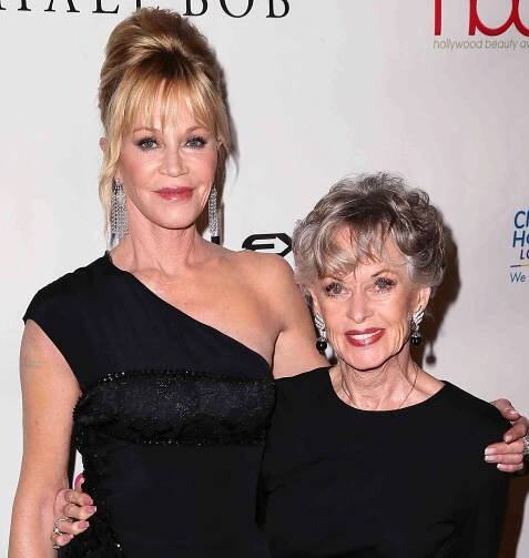 Melanie Griffith (L) and mother actress Tippi Hedren attend the 2nd Annual Hollywood Beauty Awards benefiting Children's Hospital Los Angeles at Avalon Hollywood on February 21, 2016