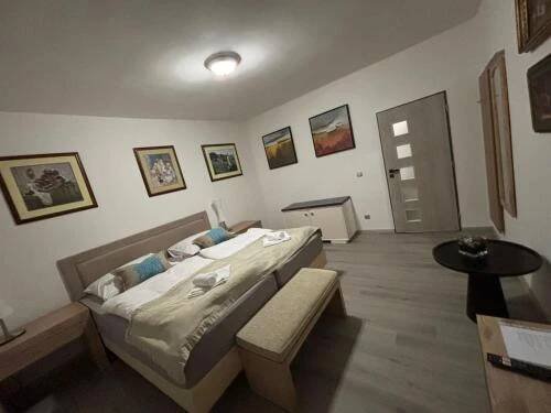 Postel nebo postele na pokoji v ubytování Apartments Gato Karlovy Vary Jenišov