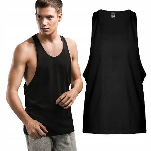 TRIČKO bavlněné pánské tank-top NA RAMÍNKÁCH BOXERKA černá XS