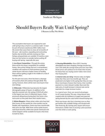 December '17 Market Report - Matt Barker Homes