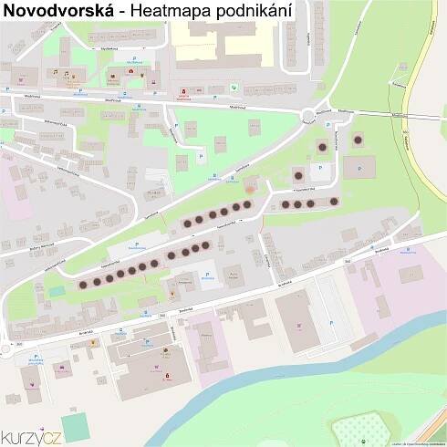 Novodvorská - mapy | Kurzy.cz