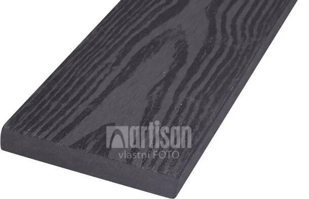 WPC dřevoplastová prkna na plot LamboDeck 13x90x4000 - Dark Grey