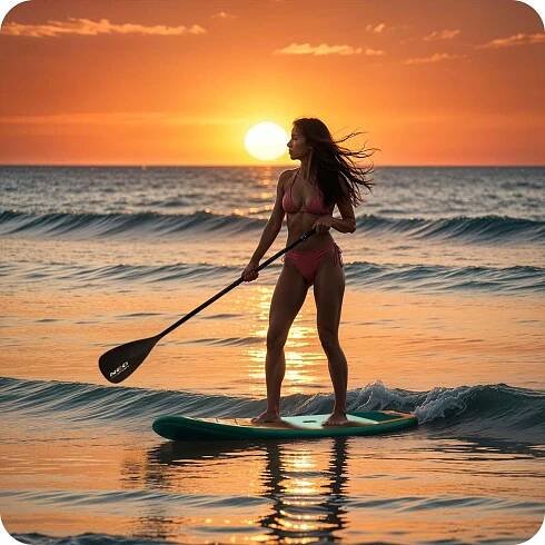Veslo pro paddleboard 2v1, černé