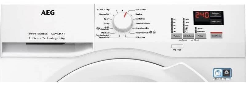 Pračka AEG ProSense™ 6000 L6FNK49WC bílá