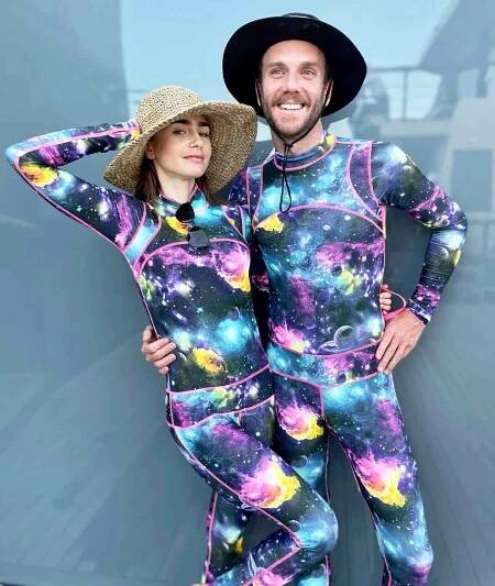 Lily Collins and Charlie McDowell