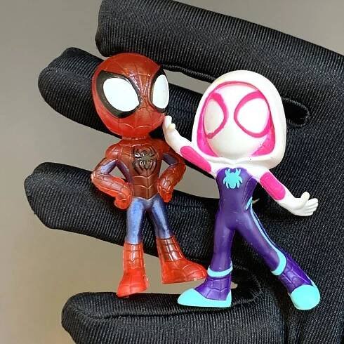 Balíček figurek Marvel Spidey a jeho úžasní přátelé duch pavouk nosorožce skřeta Hulka