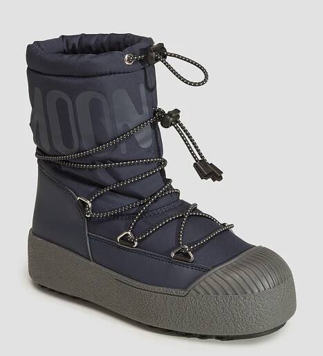 Dětské sněhule Moon Boot Jtrack Polar ve Světle Modrém Barevném Odstínu