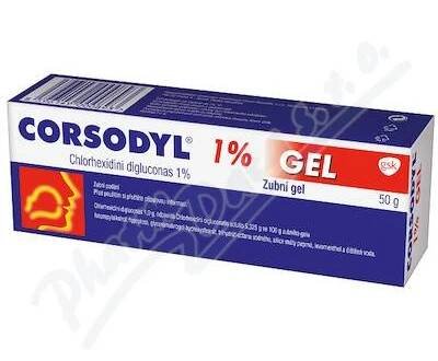 Corsodyl 1% gel stm.gel 1x50g