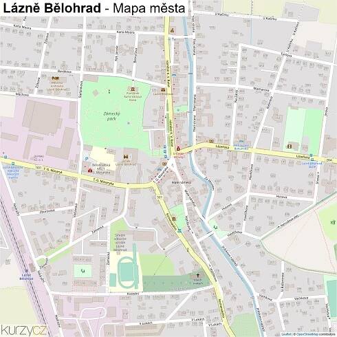 Lázně Bělohrad - mapy | Kurzy.cz
