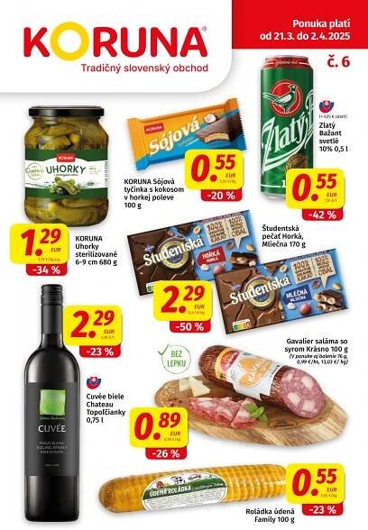 koruna - Koruna leták platný od 21.03. - 02.04.