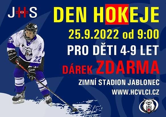 Přijďte v neděli 25.9. v 9 h na jablonecký zimní stadion na akci Den hokeje!