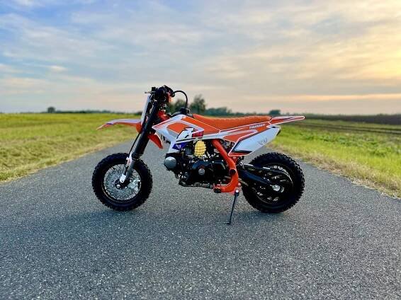 Dětská benzínová motorka Pitbike Leramotors By Apollo THUNDER 70ccm automat 10/10 E-Start - oranžová - 6. pohled