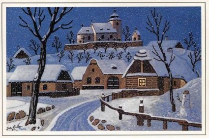 Pin by RECYdiva on Josef Lada | Naive art, Winter scene paintings, Painting