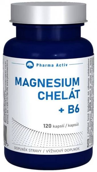 Pharma Activ Magnesium Chelát + B6 120 kapslí