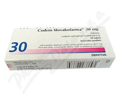 Codein Slovakofarma 30mg tbl.nob. 10