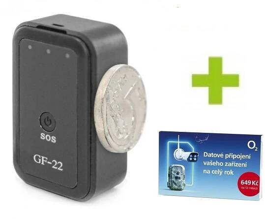 OXE GF-22 - GPS lokátor a SIM karta