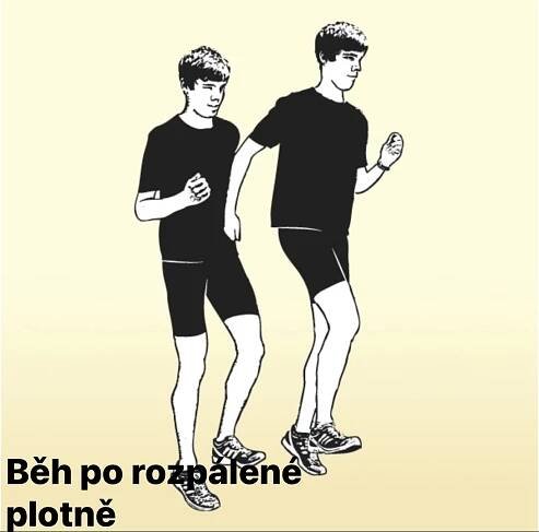Běžecká abeceda, základ běžecké gramotnosti - běh po rozpálené plotně