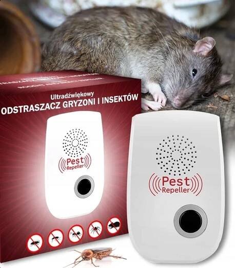 ULTRAZVUKOVÝ ODPUZOVAČ PROTI HLODAVCŮM, HMYZU A ŠKŮDCŮM DO ZÁSUVKY