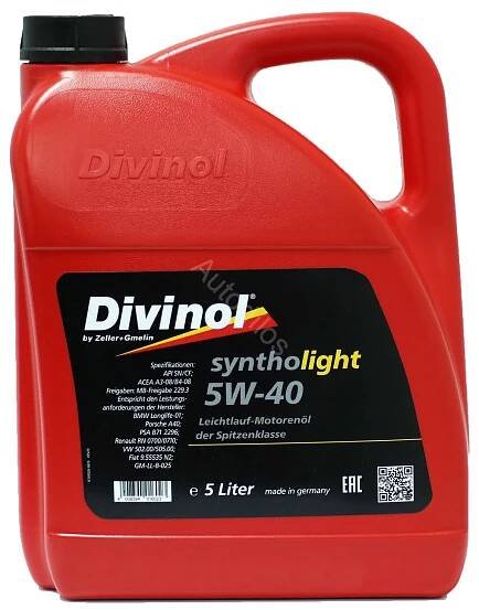 Divinol Syntholight 5W-40 5L