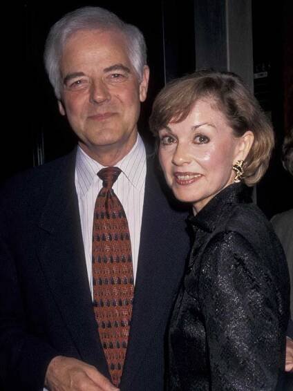 Nick Clooney and Nina Bruce Warren attend the premiere of "The Peacemaker" on September 22, 1997 in New York City.