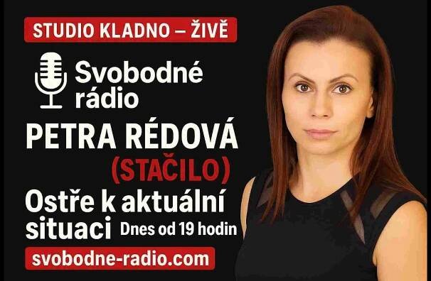 19:00 - Studio Kladno – ŽIVĚ: Petra Rédová (STAČILO!) – Ostře k aktuální situaci