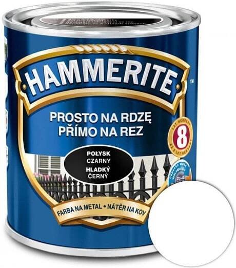 Akzo Nobel Hammerite přímo na rez antikorozní barva hladká bílá, 0,25L