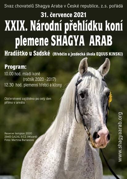 XXIX. Národní prehlídka koní plemene Shagya arab - Asociace svazů chovatelů koní