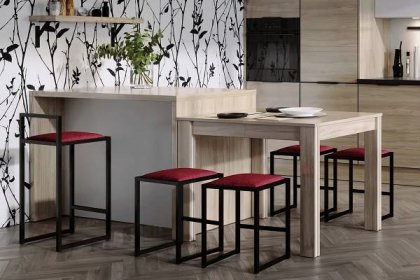 Řešení do malých kuchyní: barové pulty a židle